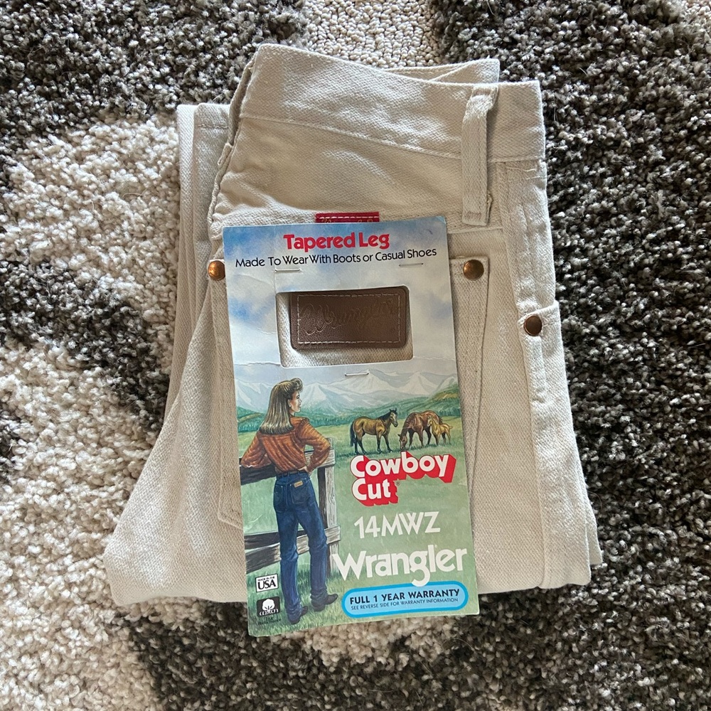 ✨Tan 90s deadstock Wrangler Cowboy Cut Jeans✨